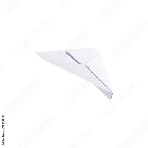 A cute 3D concept of shapes paper airline isolated on plain background   fit for your design element.