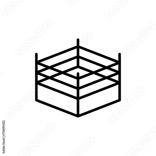 Boxing ring icon vector design templates simple and modern