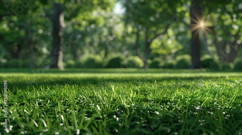 green grass field