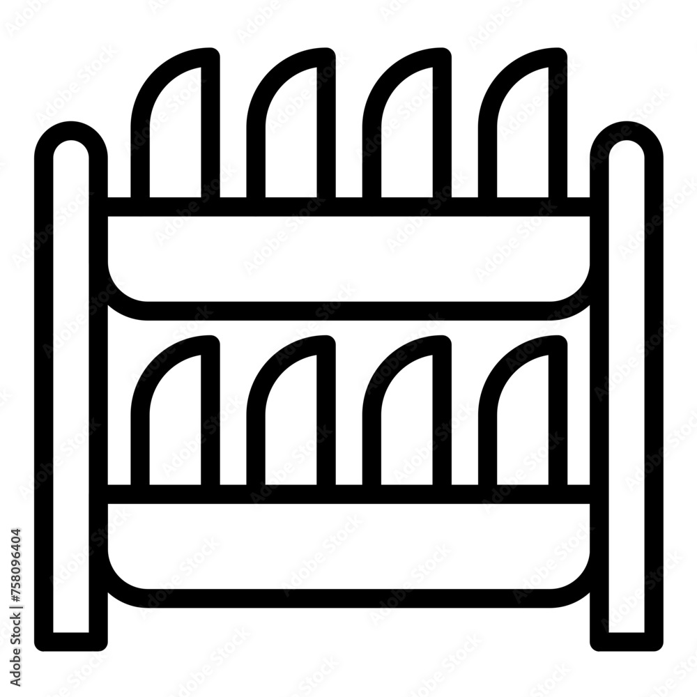 Vector Design Dish Rack Icon Style Vector Design Dish Rack Icon Style