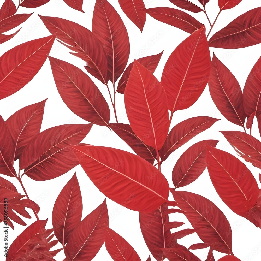 Red Flowers on white background Red Flowers on white background