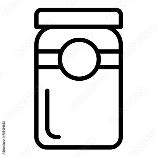 Vector Design Jam Jar Icon Style