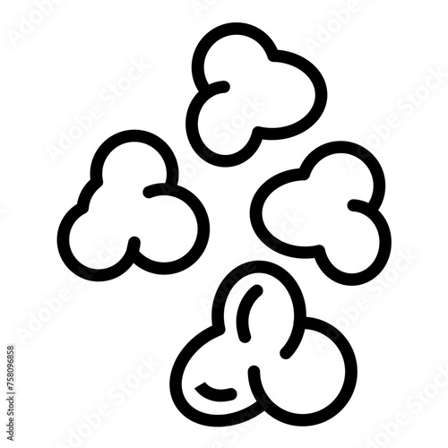 Vector Design Popcorn Kernel Icon Style
