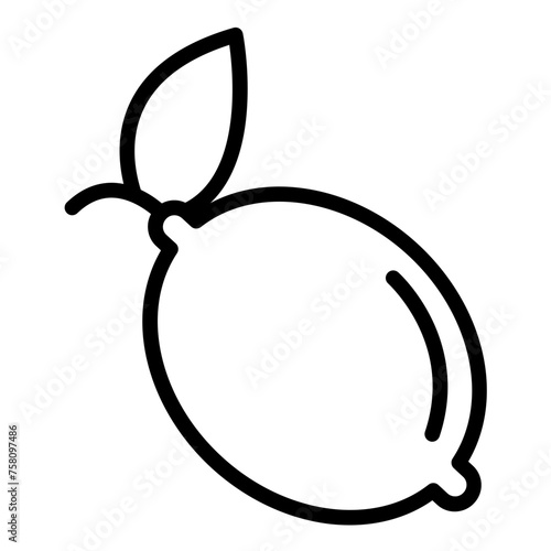 Vector Design Lemon Icon Style