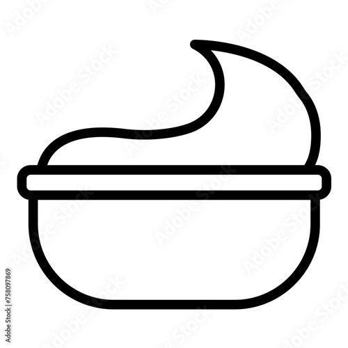 Vector Design Sour Cream Icon Style