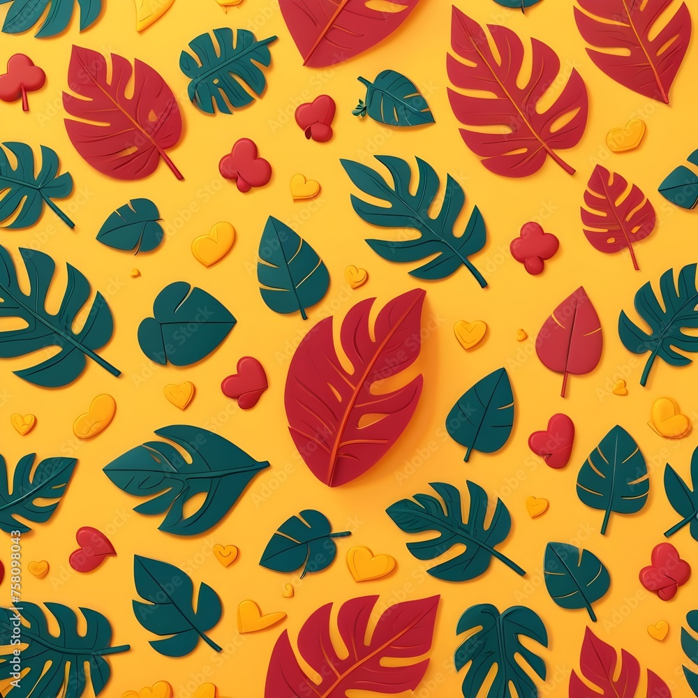 Seamless pattern with autumn leaves Seamless pattern with autumn leaves