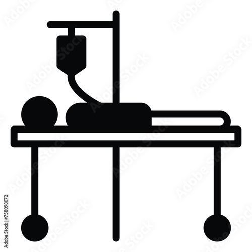  Administration of intravenous fluids for hydration and medication.