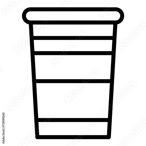 Vector Design Styrofoam Cup Icon Style
