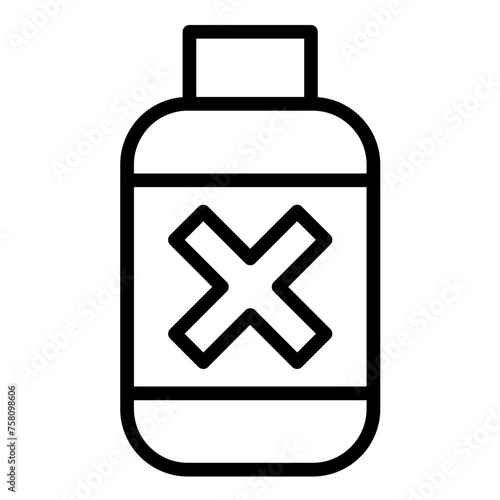Vector Design Herbicide Bottle Icon Style