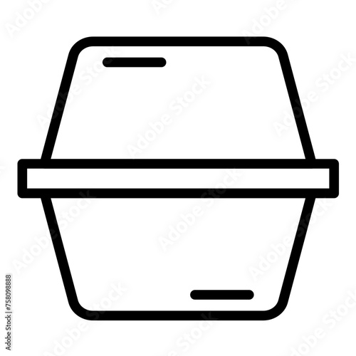 Vector Design Styrofoam Tray Icon Style