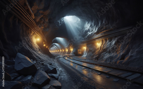 mining tunnel Pipelines in large mines