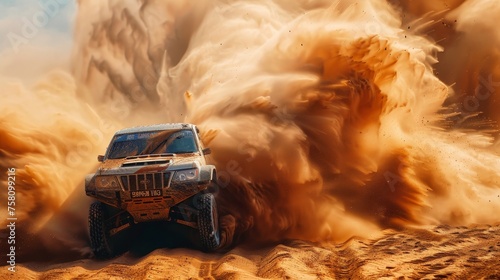 Race in sand desert competition racing challenge desert  © Media Srock