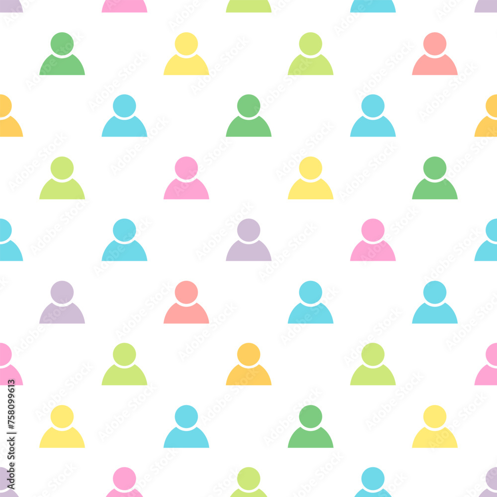 Character, avatar, person, Seamless pattern, Social media background. Character, avatar, person, Seamless pattern, Social media background.