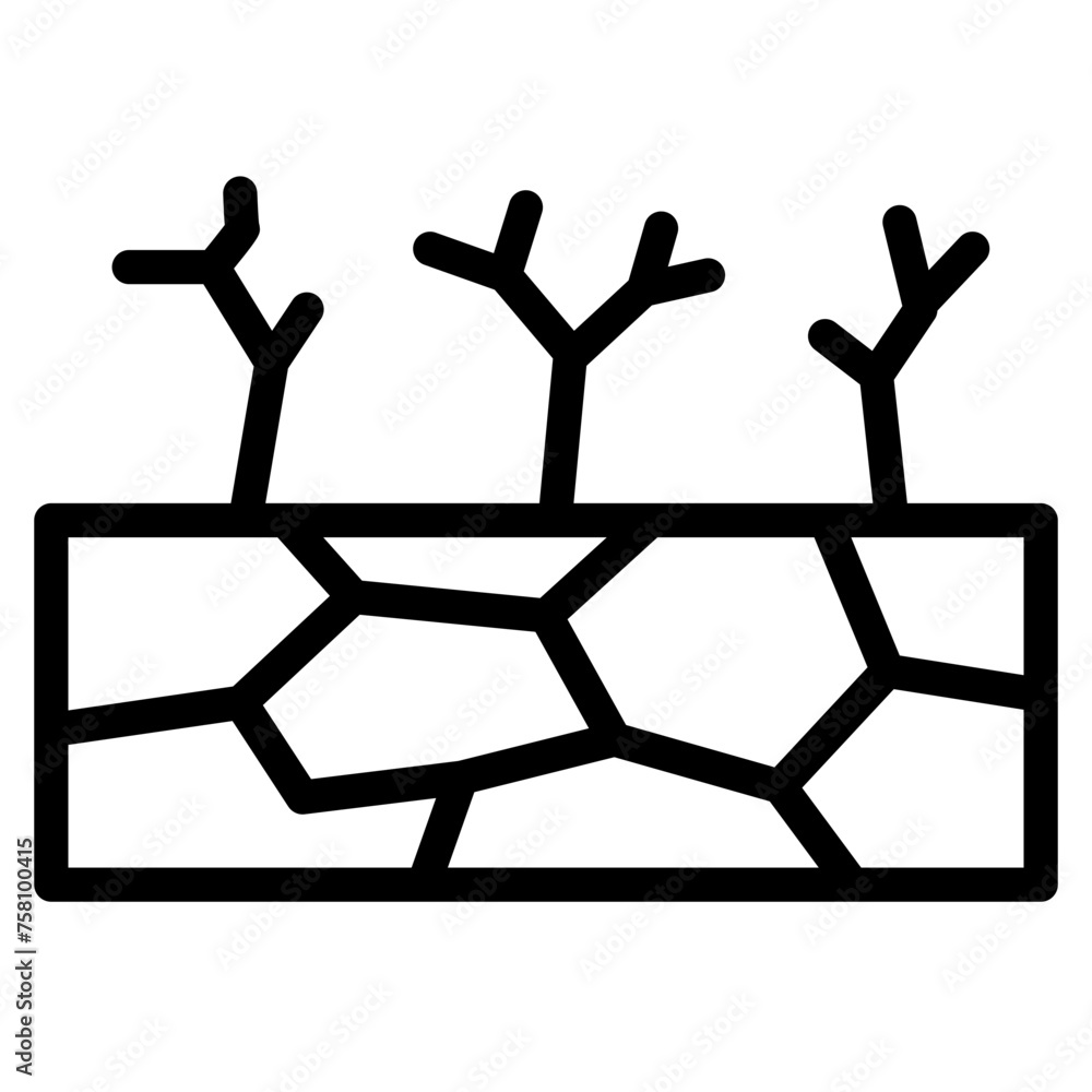 drought disaster icon