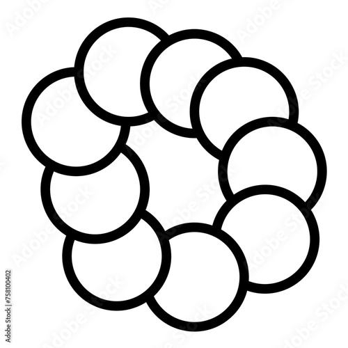 Vector Design Oligomer Icon Style