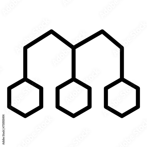 Vector Design Depolymerization Icon Style
