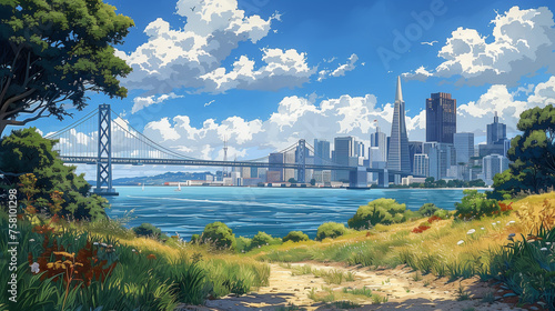 panorama of the city