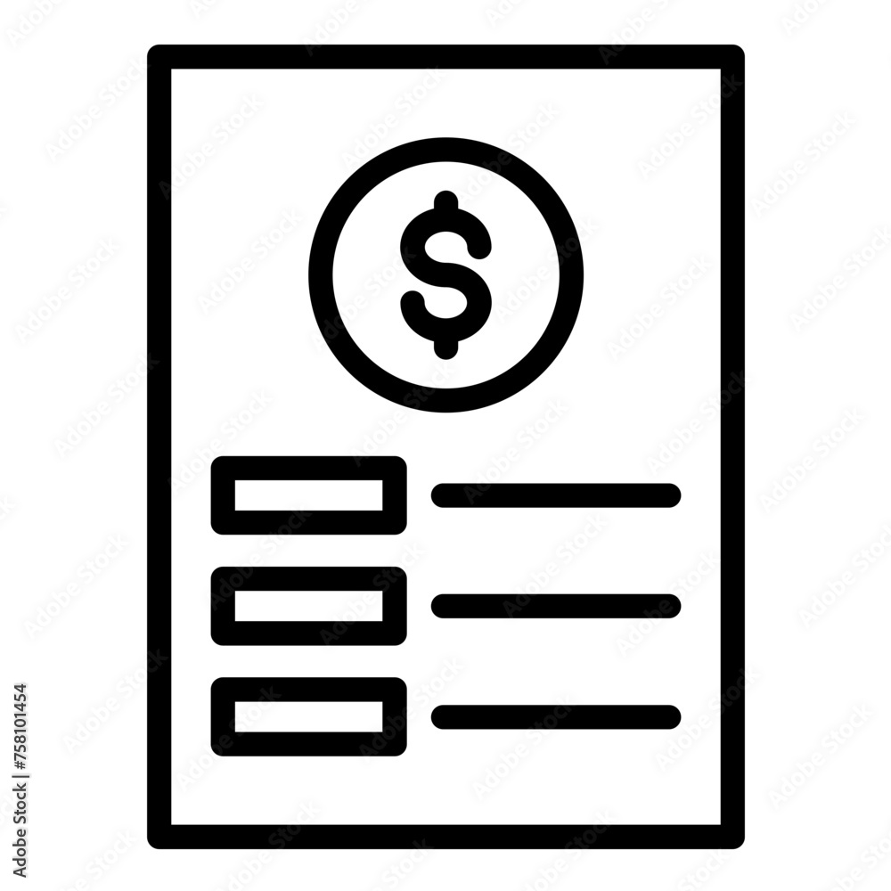 Vector Design Invoice Icon Style Vector Design Invoice Icon Style