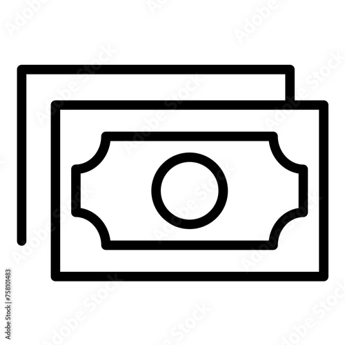 Fotografie Vector Design Banknote Icon Style