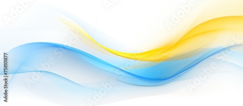 Abstract Bright Template in Light Blue and Yellow Colors. A Fresh Style for Design.