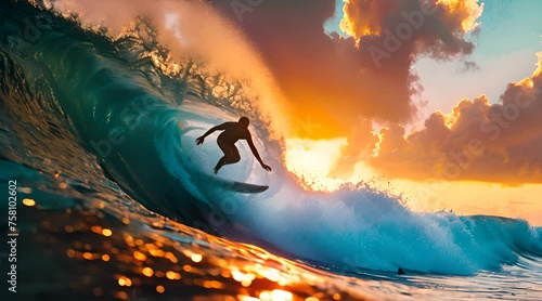 man surfing on high sea waves