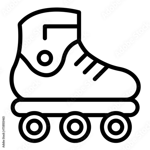 Vector Design Rollerblades Icon Style