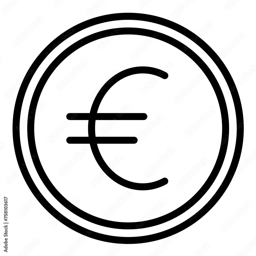 Vector Design Euro Sign Icon Style Vector Design Euro Sign Icon Style