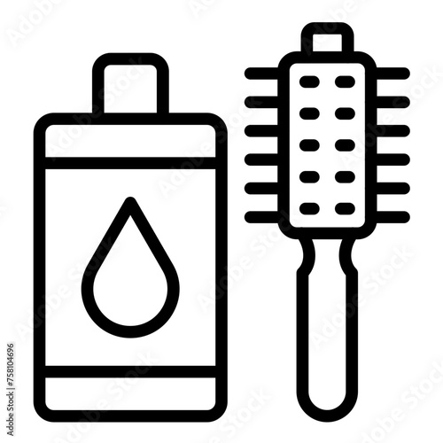 Vector Design Haircare Icon Style