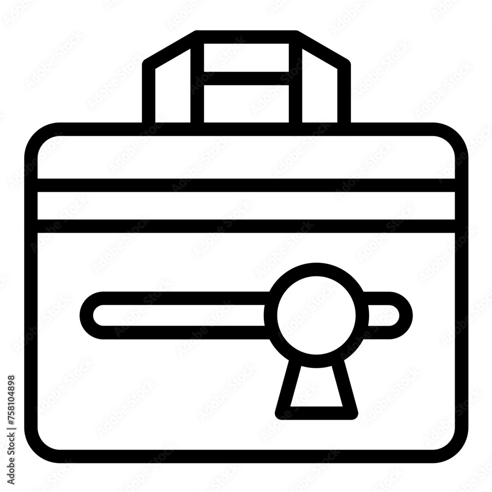 Vector Design Laptop Bag Icon Style Vector Design Laptop Bag Icon Style
