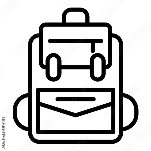 Vector Design Backpack Icon Style