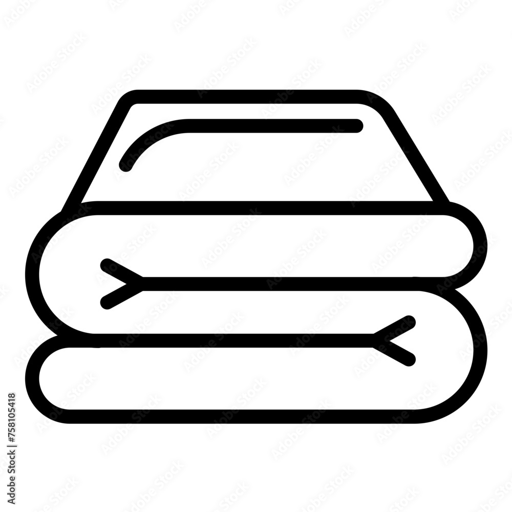 Vector Design Throw Blanket Icon Style Vector Design Throw Blanket Icon Style