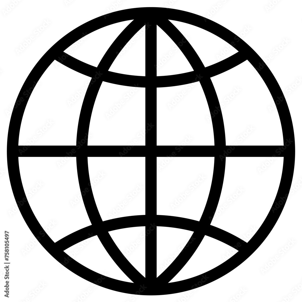 Go to web isolated icon. Globe vector. Earth linear illustration. Global network sign. Internet symbol. Go to web isolated icon. Globe vector. Earth linear illustration. Global network sign. Internet symbol.