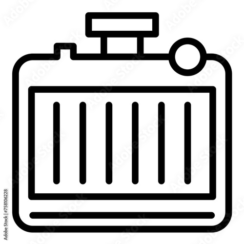Vector Design Radiator Cap Icon Style