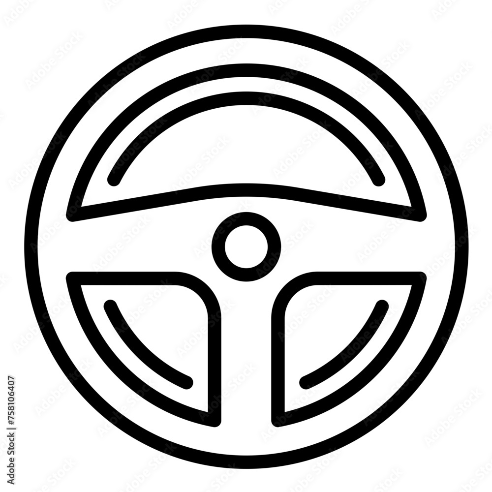 Vector Design Steering Wheel Icon Style Vector Design Steering Wheel Icon Style
