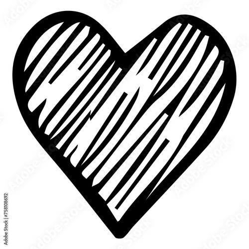 Hand Drawn Heart Vector Illustration. 46 photo