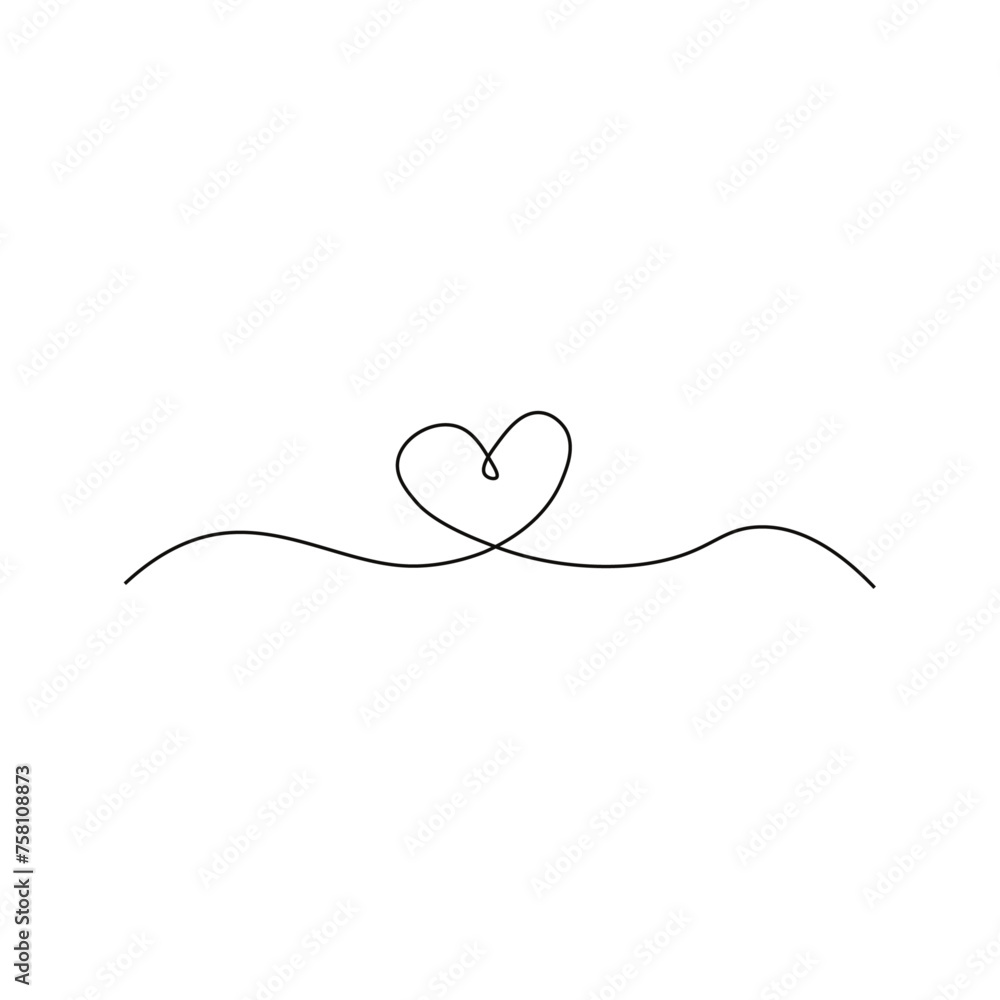 Hand Drawn Heart Vector Illustration. 14
