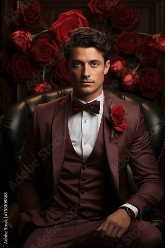 portrait of a man in a tuxedo