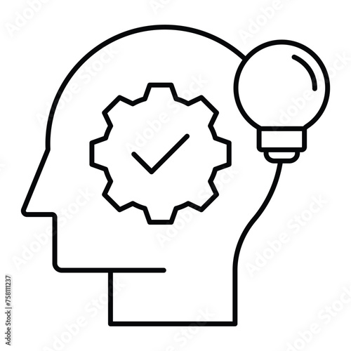 Skilled User Icon (Expertise & Success). Innovative User Icon (Ideas & Solutions).  User Maintenance Icon (Keeping Systems Running) Editbale Stroke Icon.