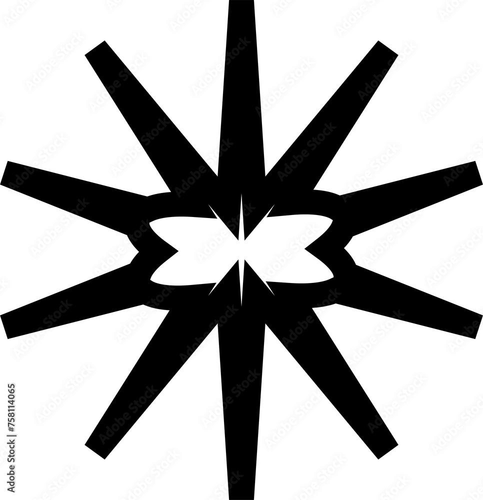 Star bold shape. Element geometric Star bold shape. Element geometric