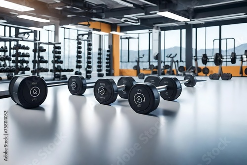 equipment with dumbbells