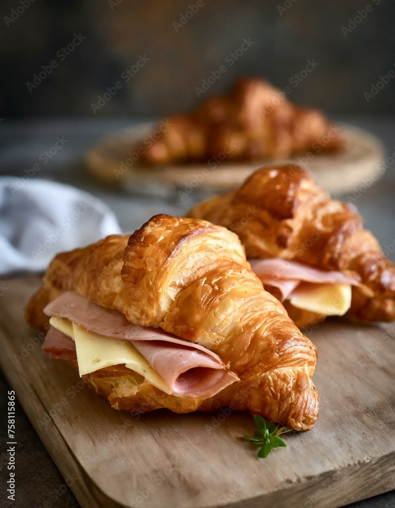 ham and cheese croissants