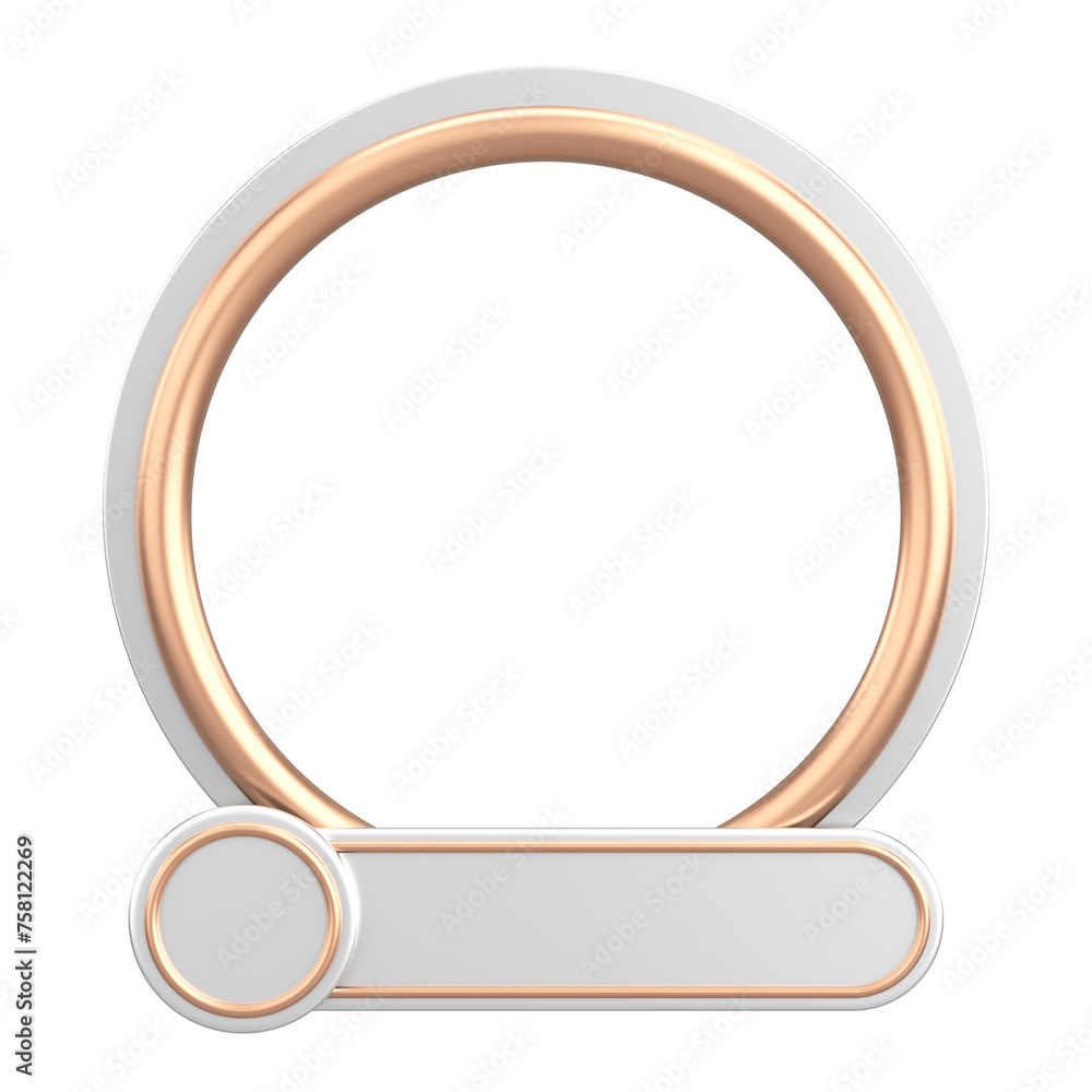 Profile frame for social media. 3D illustration. Profile frame for social media. 3D illustration.