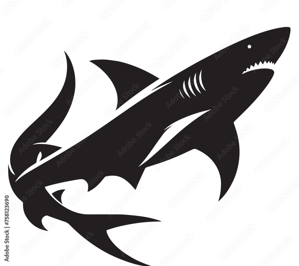 Fototapeta premium FISH SILHOUETTE