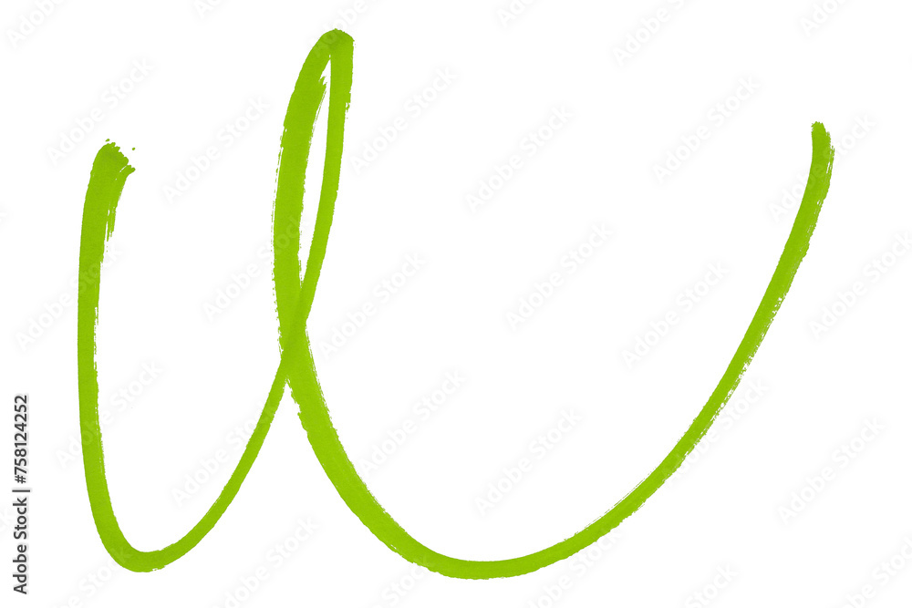 Green stroke brush isolated on transparent background. Green stroke brush isolated on transparent background.
