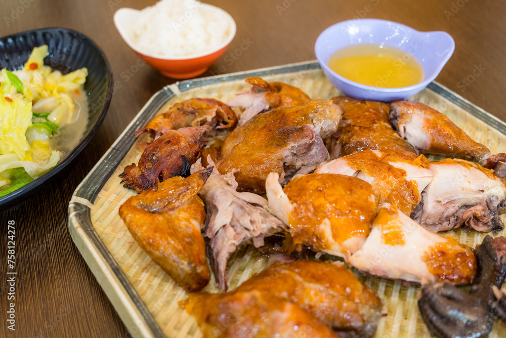 Traditional Taiwan cuisine roasted shredded Chicken Traditional Taiwan cuisine roasted shredded Chicken