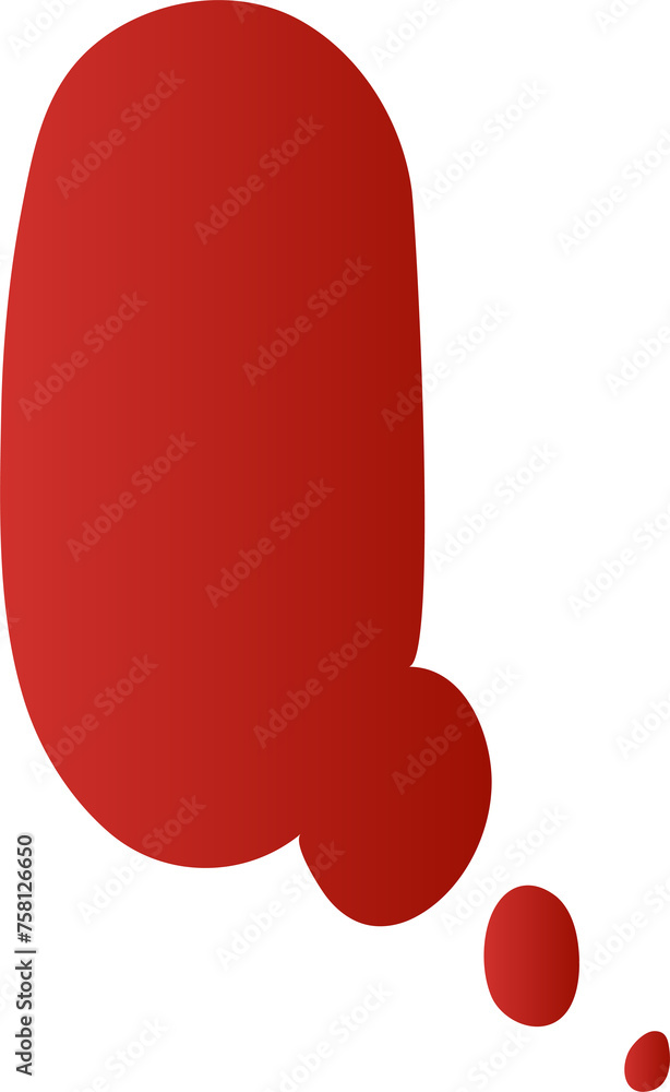Fototapeta premium Collection speech bubbles red, chat, dialogue, text