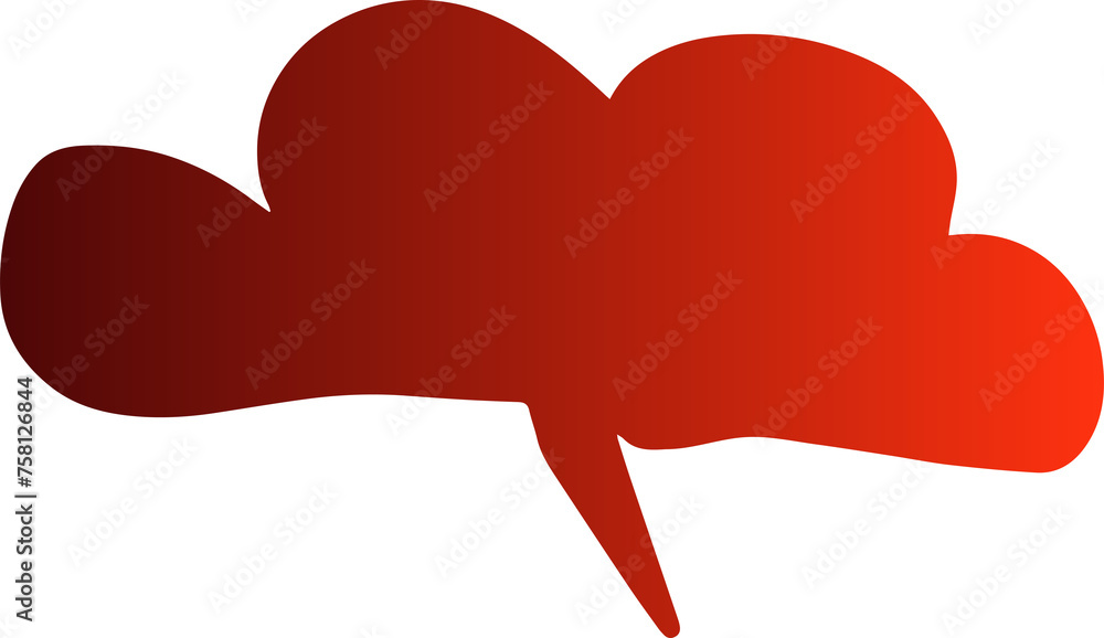 Collection speech bubbles red, chat, dialogue, text - obrazy, fototapety, plakaty 