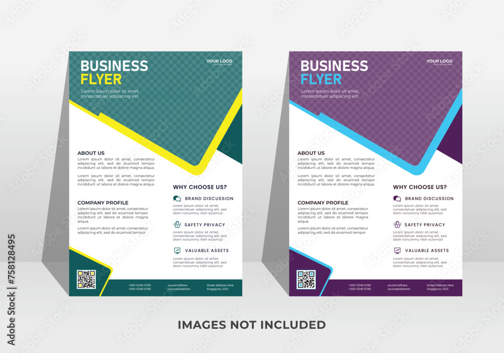  Modern flyer design template vector, Leaflet, presentation book cover templates,Flyer layout in A4 size