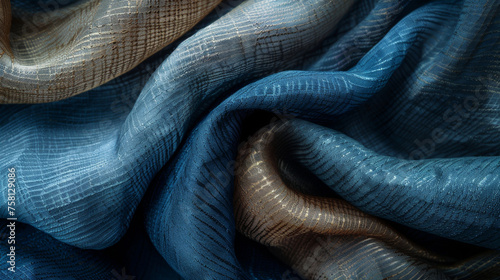 Abstract backgrounds dressed in fabric textures, luxury and sophistication concept