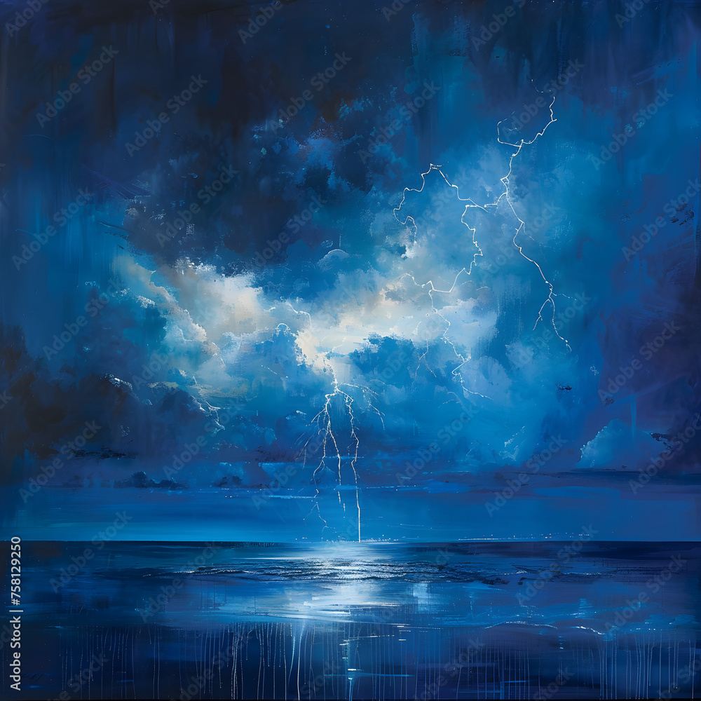 Atmospheric Tension of Rainy Stormy Weather generative ai Atmospheric Tension of Rainy Stormy Weather generative ai